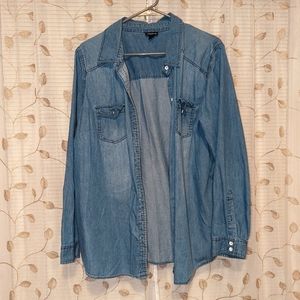 Torrid denim button long sleeve